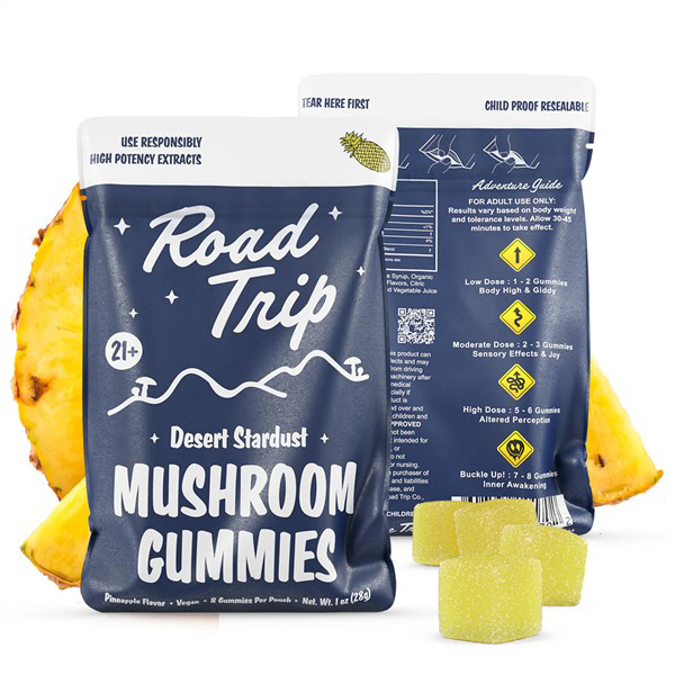 Picture of ROAD TRIP MUSHROOM GUMMIES 2CT 30 IN BOX - PINEAPPLE