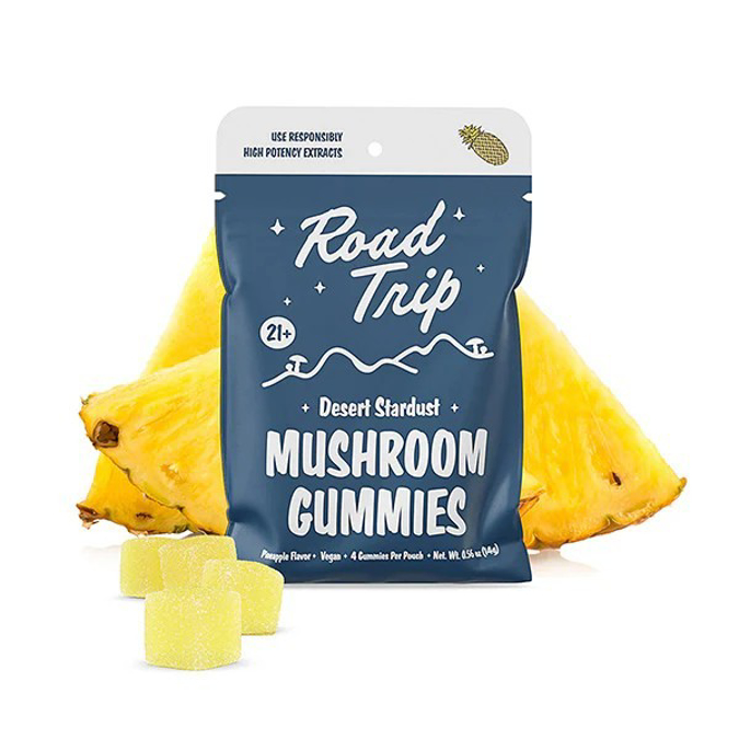 Picture of Road Trip Desert Stsrdust Mushroom Gummies - Pineapple 