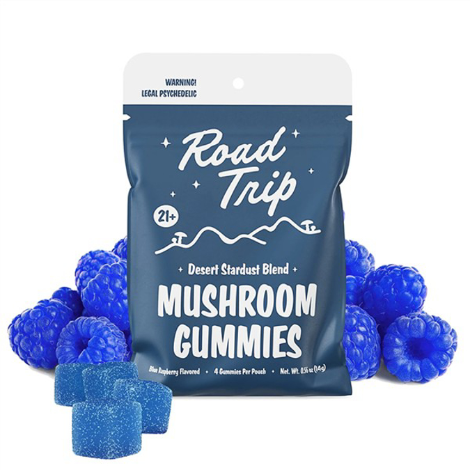 Picture of Road Trip Desert Stsrdust Mushroom Gummies - Raspberry  