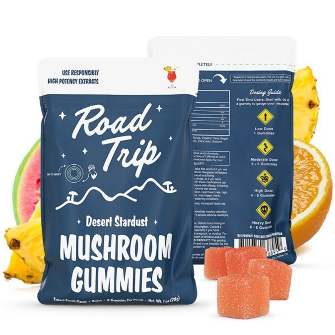 Picture of Road Trip Desert Stsrdust Mushroom Gummies - Sunset Punch
