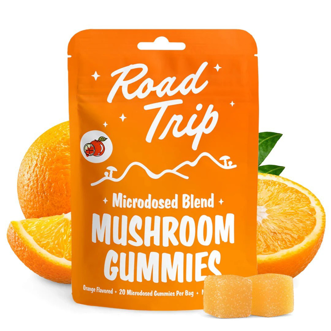 Picture of Road Trip Microdosed blend Mushroom Gummies - ORANGE