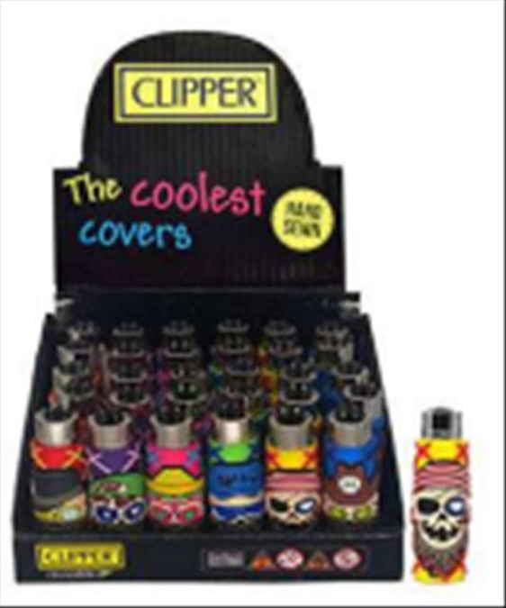 Picture of Clipper Lighter Display 30CT - Pop Skull