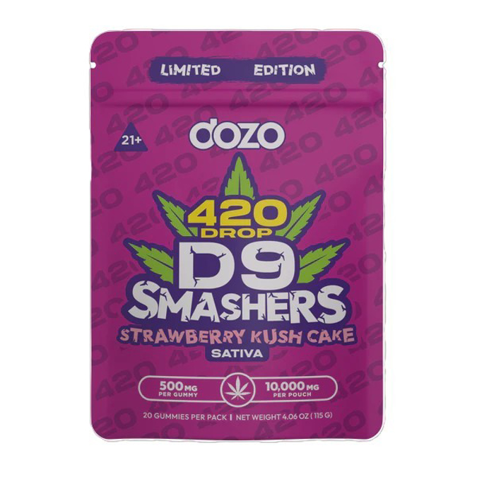 Picture of Dozo Gummies D9 Smashers 500gm - STRAWBERRY KUSH CAKE