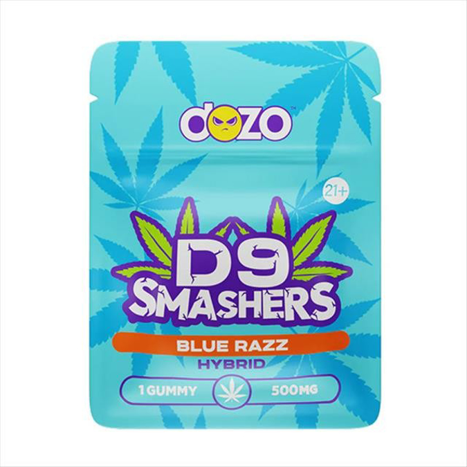 Picture of Dozo Gummies D9 Smashers 500gm (Single) - Blue Razz