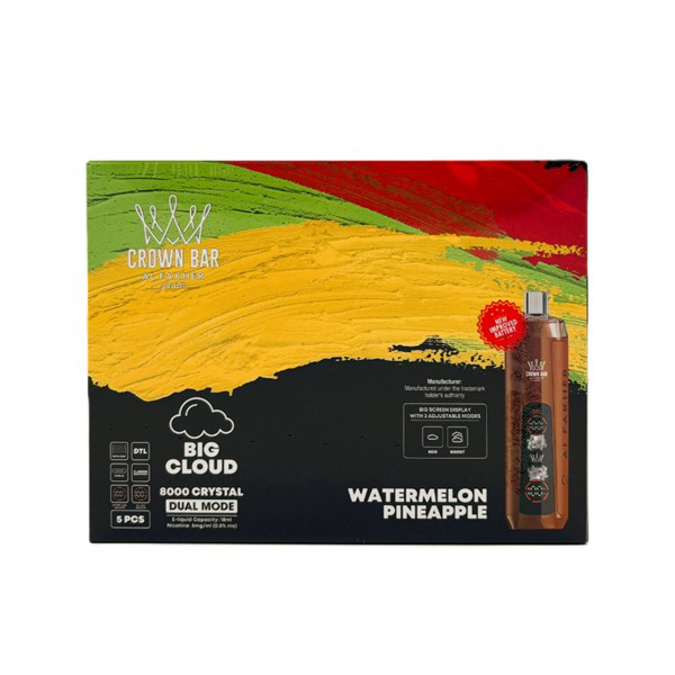 Picture of Alfakar Crown Bar 8000 Pro 5ct -  WATERMELON PINEAPPLE