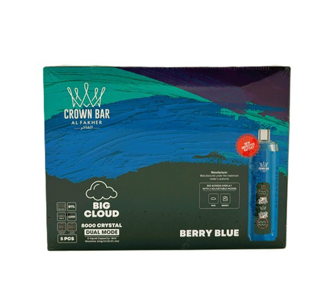 Picture of Alfakar Crown Bar 8000 Pro 5ct - BERRY BLUE