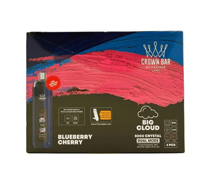 Picture of Alfakar Crown Bar 8000 Pro 5ct - BLUEBERRY CHERRY