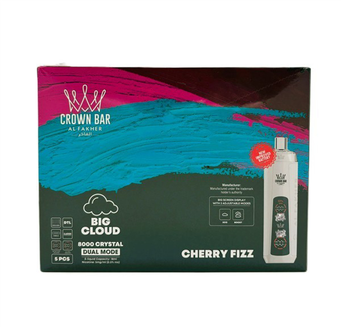 Picture of Alfakar Crown Bar 8000 Pro 5ct - CHERRY FIZZ