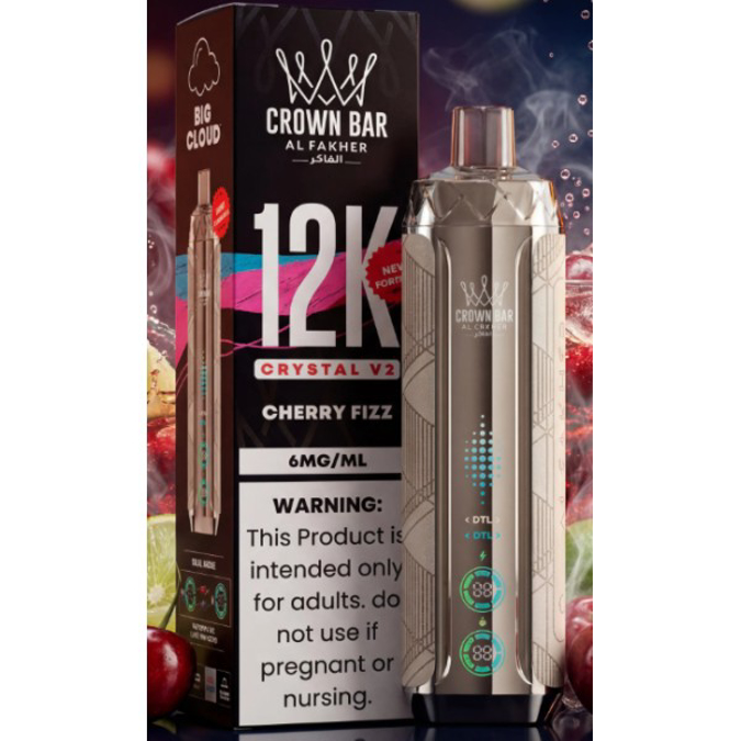 Picture of CROWN BAR DISPOSABLE 12K PUFFS 5CT - CHERRY FIZZ