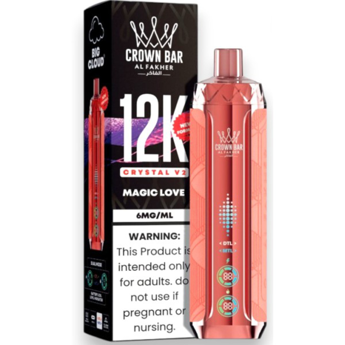 Picture of CROWN BAR DISPOSABLE 12K PUFFS 5CT -  MAGIC LOVE