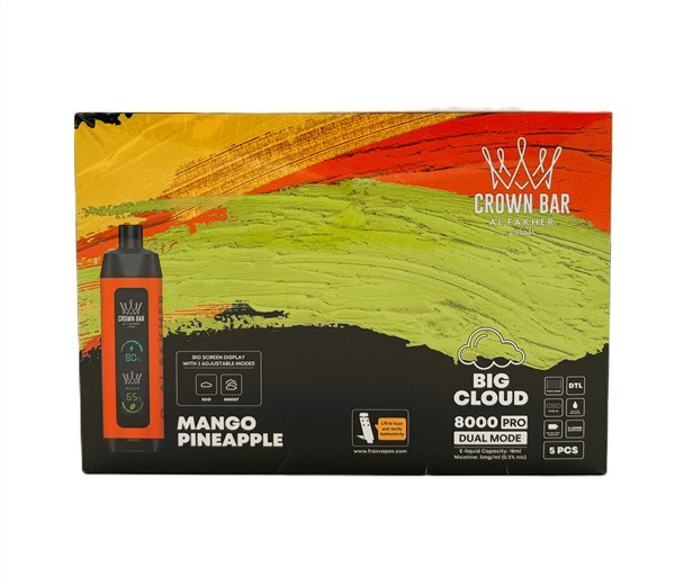 Picture of Alfakar Crown Bar 8000 Pro 5ct - mango pineapple