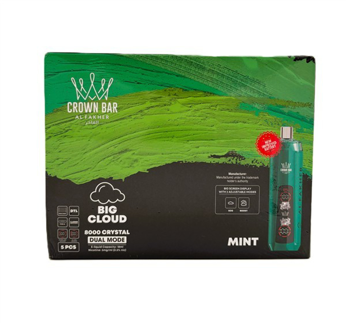 Picture of Alfakar Crown Bar 8000 Pro 5ct - MINT