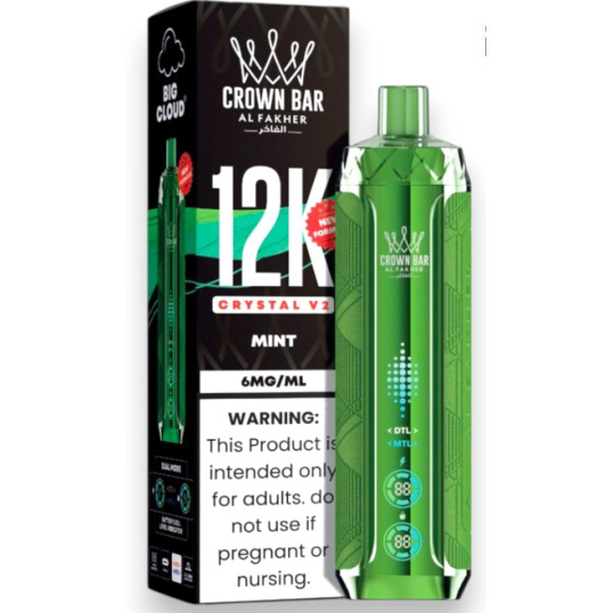Picture of CROWN BAR DISPOSABLE 12K PUFFS 5CT - MINT