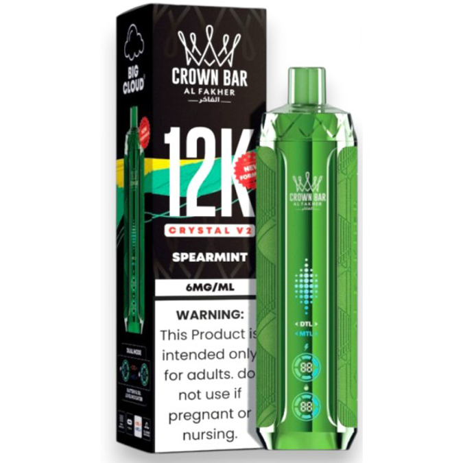 Picture of CROWN BAR DISPOSABLE 12K PUFFS 5CT - SPEARMINT