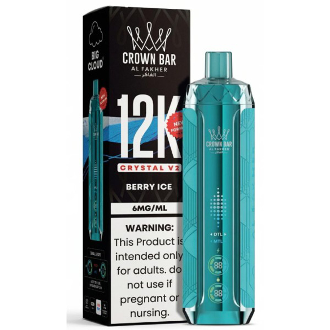 Picture of CROWN BAR DISPOSABLE 12K PUFFS 5CT - BERRY ICE