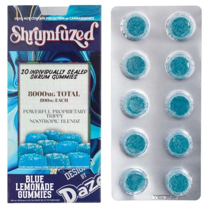 Picture of SHRUMFUZED GUMMIES 8000MG 10PK - BLUE LEMONADE 