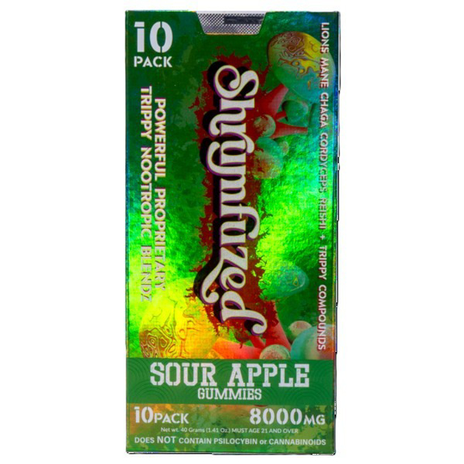Picture of SHRUMFUZED GUMMIES 1000MG 10CT - SOUR APPLE
