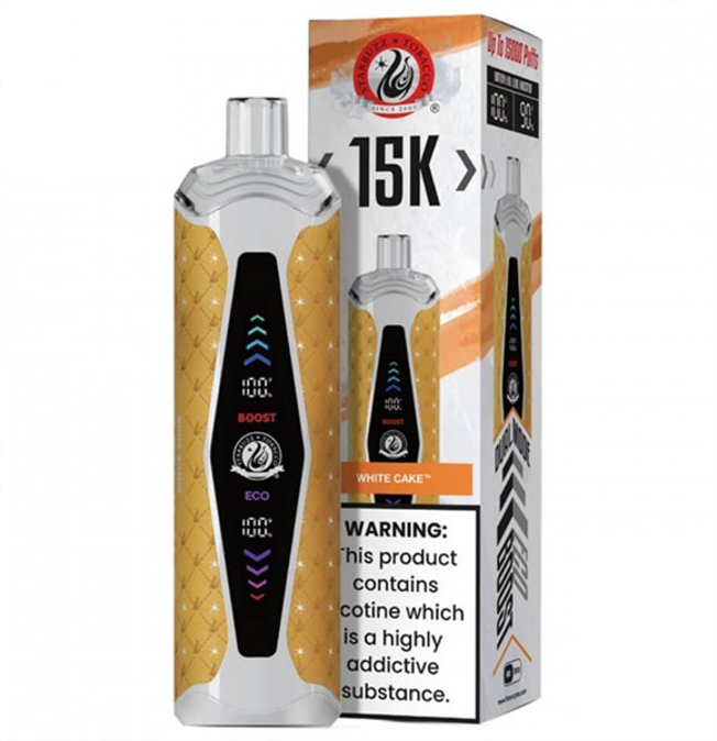 Picture of Starbuzz Disposable 15,000 Puffs 5ct - White Bake