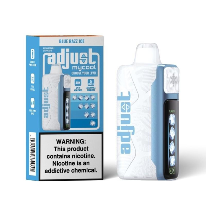 Picture of Adjust My Cool 40k 5ct/bx-Blue Razz Ice  
