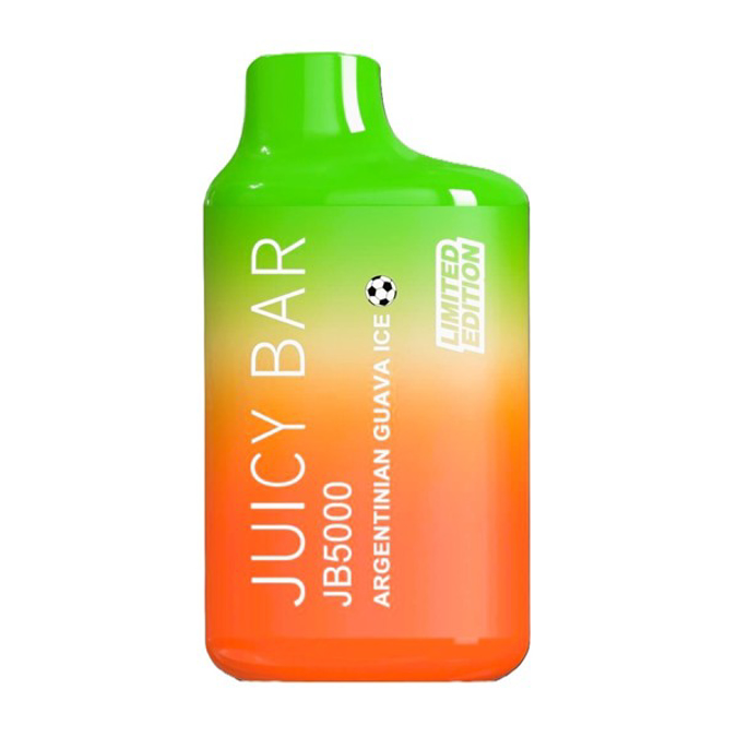 Picture of JUICYBAR DISPOSABLE 5000 PUFFS 10CT/BX - ARGENTINIAN GUAVA ICE