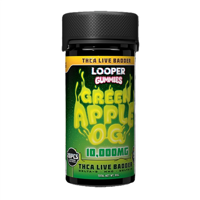 Picture of LOOPER GUMMIES JAR 10,000MG 20CT - GREEN APPLE OG