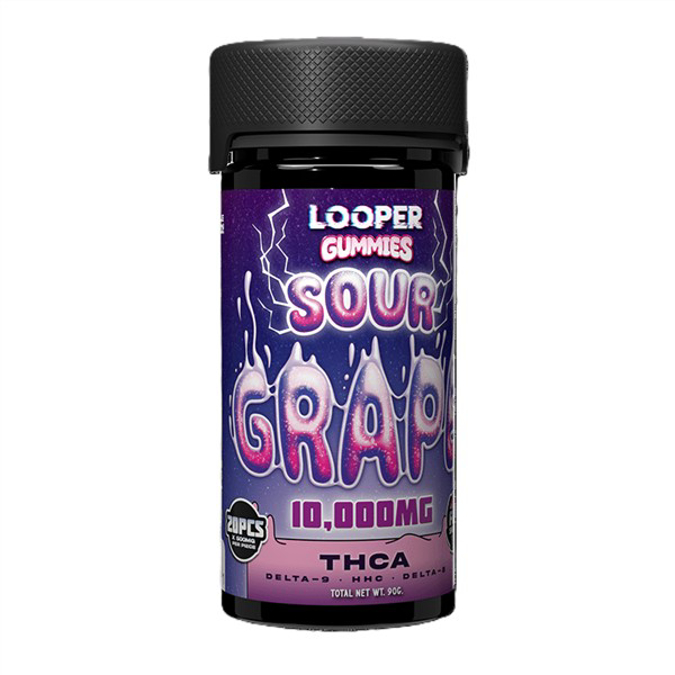 Picture of LOOPER GUMMIES JAR 10,000MG 20CT - SOUR GRAPE