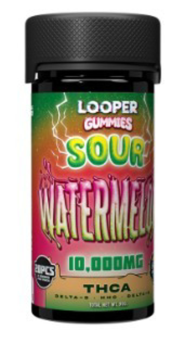 Picture of LOOPER GUMMIES JAR 10,000MG 20CT - SOUR WATERMELON 
