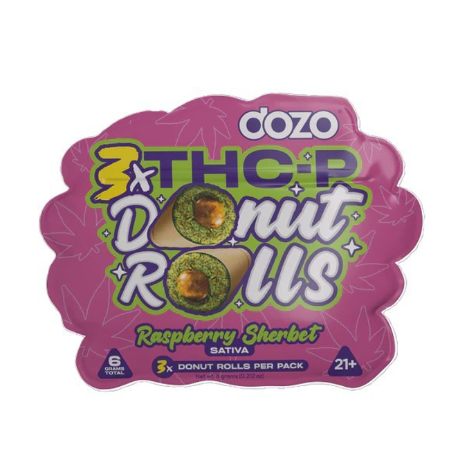 Picture of Dozo Donut Pre-roll 2GM 3CT/PACK - RASPBERRY SHERBET 