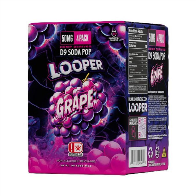 Picture of LOOPER D9 SODA POP 50MG 4CT - GRAPE