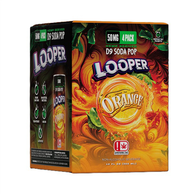 Picture of LOOPER D9 SODA POP 50MG 4CT - ORANGE