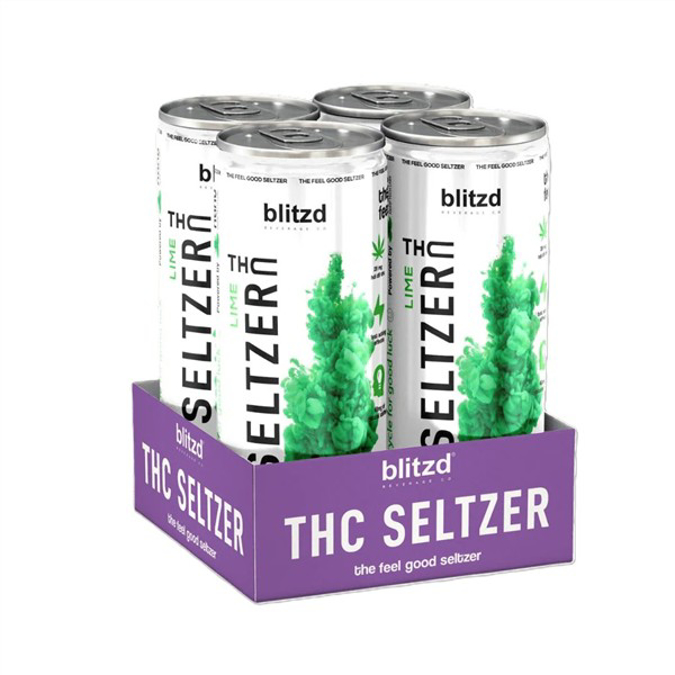 Picture of BLITZ SELTZER DRINK LIME  THC CAN 