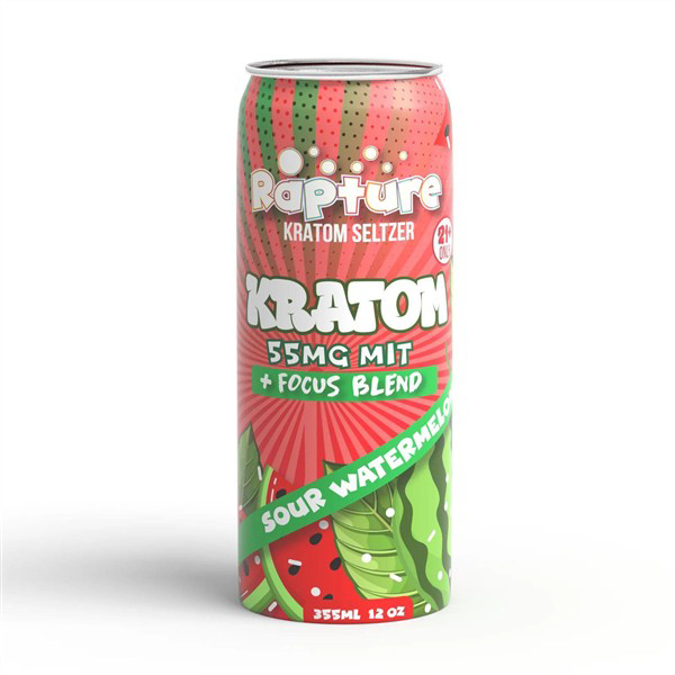 Picture of RAPTURE KRATOM SELTZER 55mg 355ml - SOUR WATERMELON