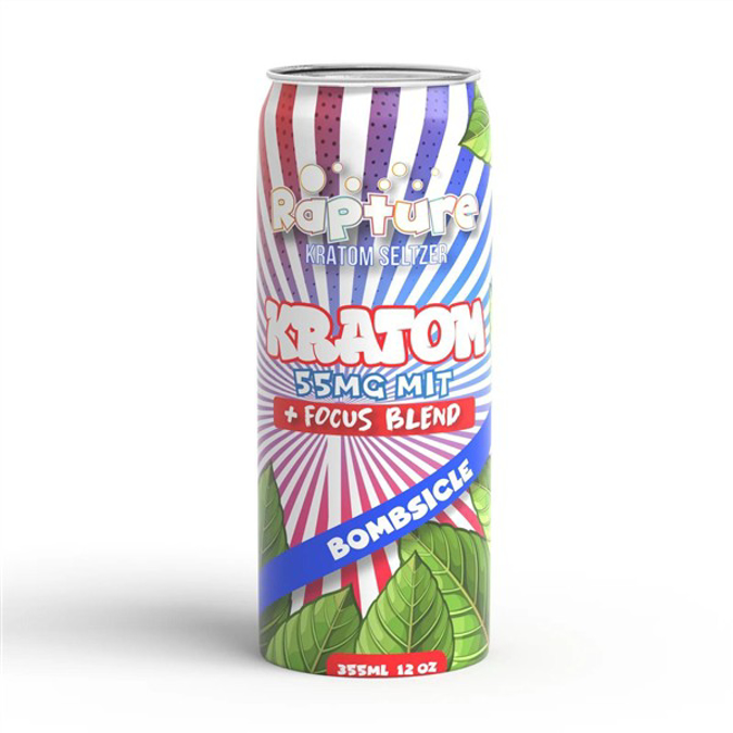 Picture of RAPTURE KRATOM SELTZER 55mg 355ml - BOMBSICLE