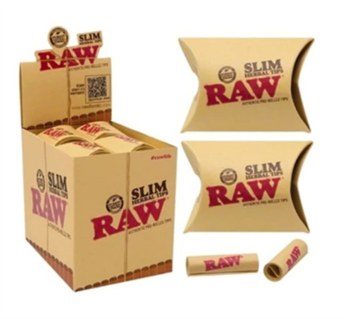 Picture of RAW AUTHENTIC PRE-ROLLED TIPS SLIM HERBAL TIPS
