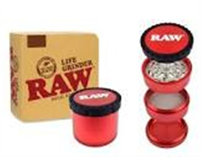 Picture of RAW 4PC LIFE GRINDER WITH GRIP 2.5 - RED
