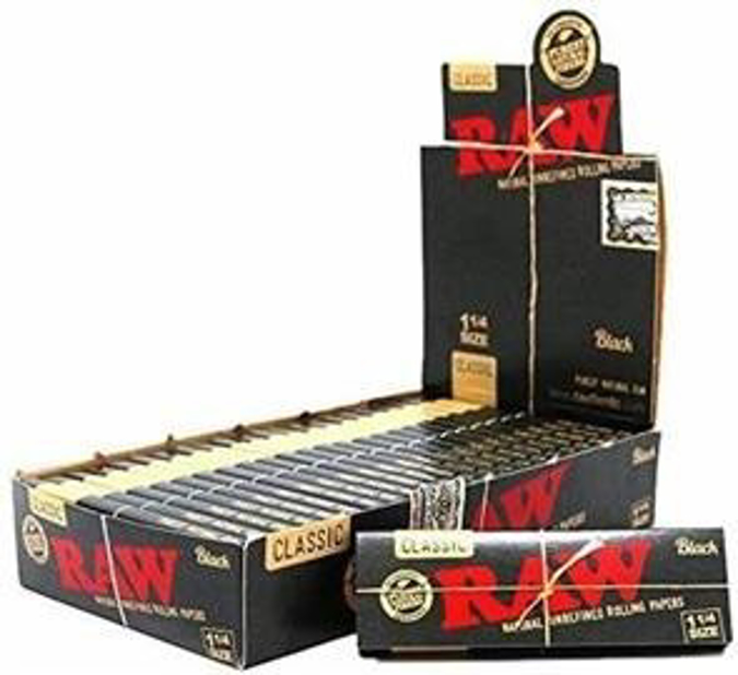 Picture of RAW PAPER CLASSIC BLACK 1 14 50PK 24CT