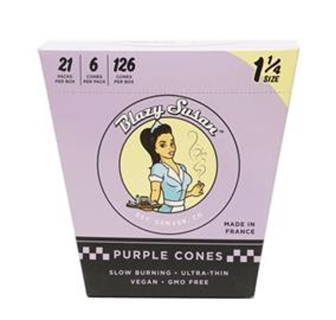 Picture of BLAZY SUSAN PURPLE CONES 1 1/4 SIZE 6 CONES 21 P/B