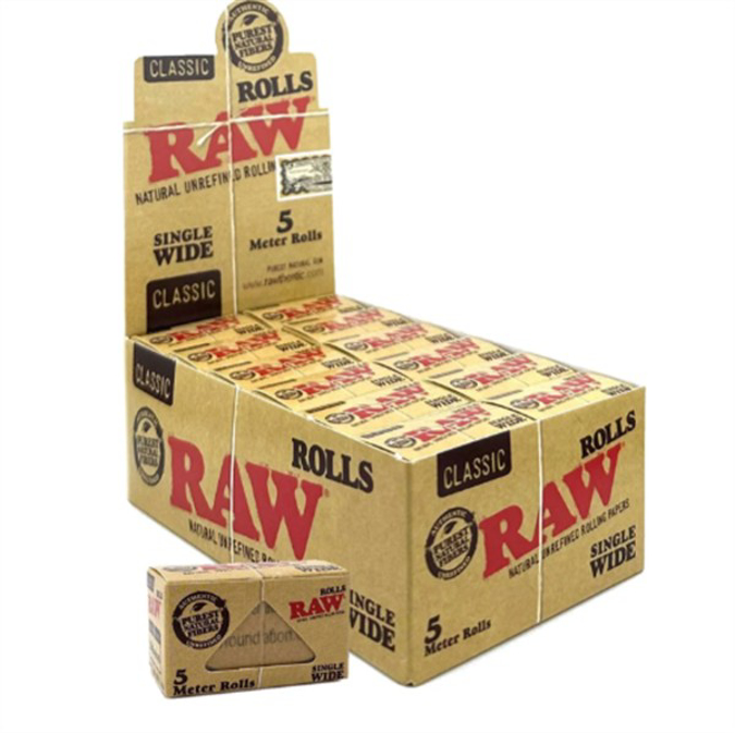 Picture of RAW Classic Single Wide 5 Meter Rolls 24 bx