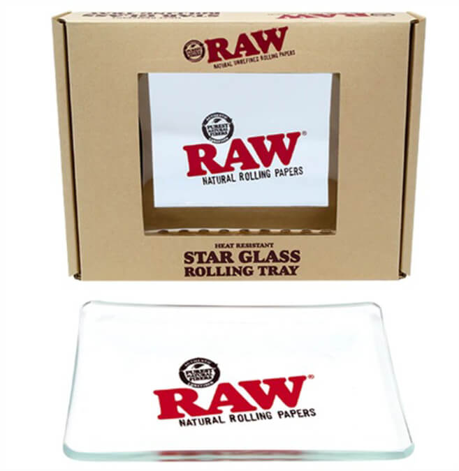 Picture of RAW STAR GLASS ROLLING TRAY