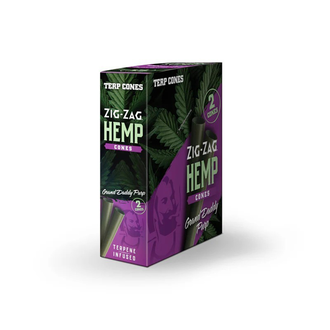 Picture of Zig Zag Hemp Terp Cones 2pk 15ct-Grand Daddy Purp 