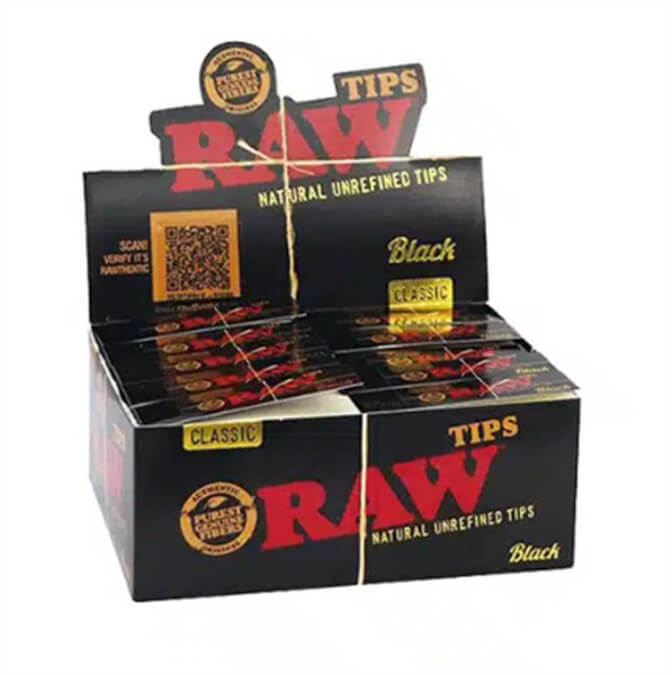 Picture of RAW TIPS BLACK 50 PER PACK