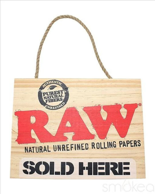 Picture of RAW Wood Sign Sold Here