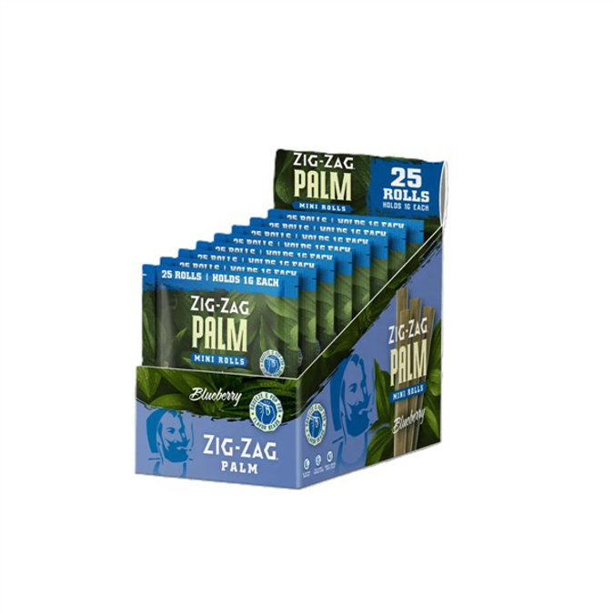 Picture of Zig Zag Palm Mini 1g Rolls 25pk 8ct-Blueberry  