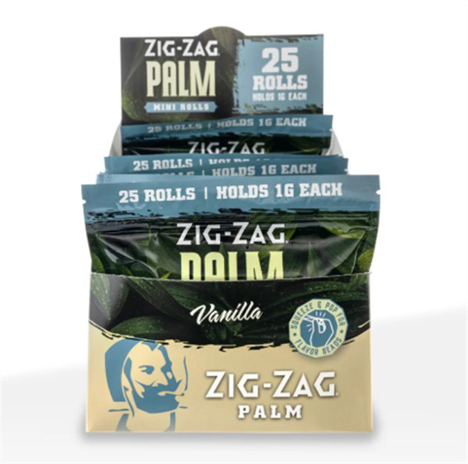 Picture of Zig Zag Palm Mini 1g Rolls 25pk 8ct -Vanilla  