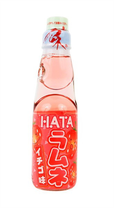Picture of HATA RAMUNE SODA BOTTLE 200ML 30CT - STRAWBERRY