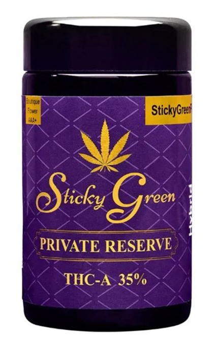 Picture of STICKY GREEN PRIVATE RESERVE  FLOWER 3.5GM - HYBRID