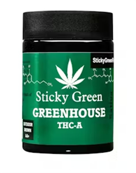 Picture of STICKY GREEN GREENHOUSE 7 GRAMS THCA -  HYBRID