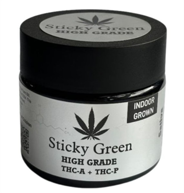 Picture of Sticky Green Flower HIGH GRADE Silver 3.5 GM -Hybrid