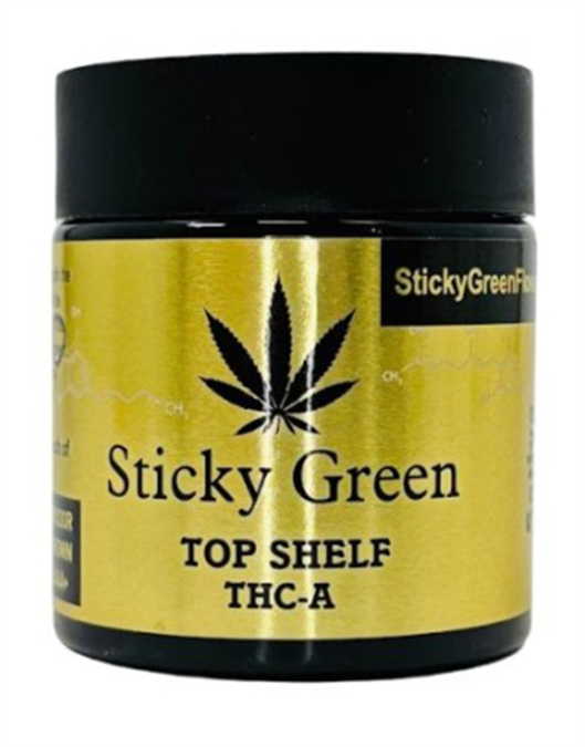 Picture of STICKY GREEN FLOWER 3.5G TOP SHELF THC-A - INDICA GOLDEN COAT