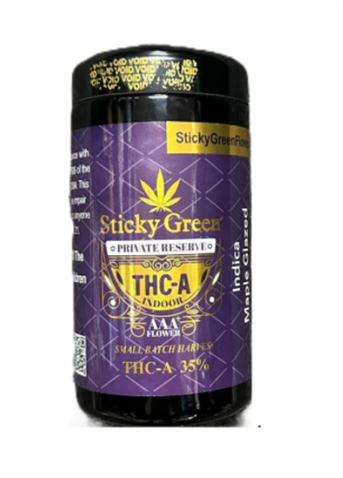Picture of STICKY GREEN PRIVATE RESERVE FLOWER 28GM - HYBRID